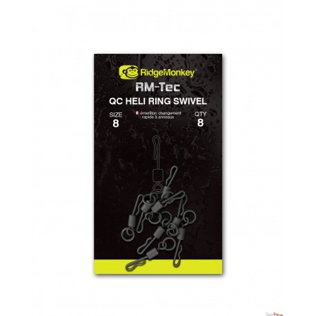 RM-Tec Quick Change Heli Ring Swivel size 8