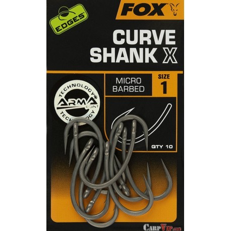Edges® Curve Shank X Hooks X10