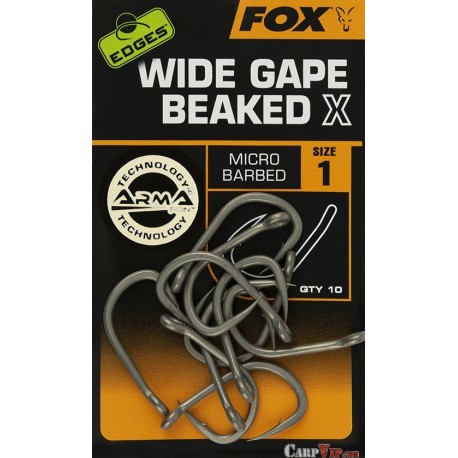 Edges® Wide Gape Beaked X Hooks X10