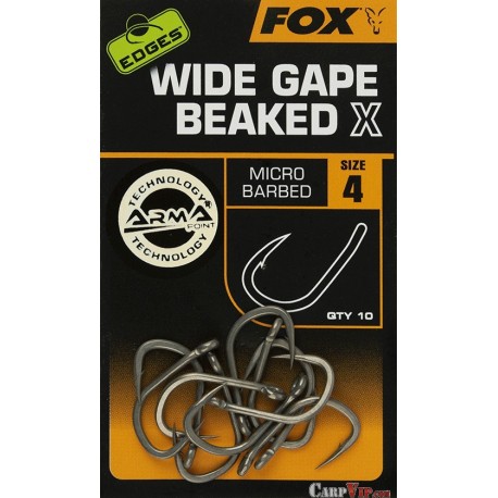 Edges® Wide Gape Beaked X Hooks X10