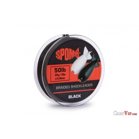 Spomb Braid Leader Black 50 mtr 22kg/50lb