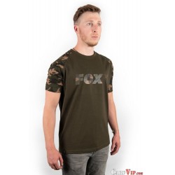 Fox® Raglan Black/Camo Sleeves T Shirt