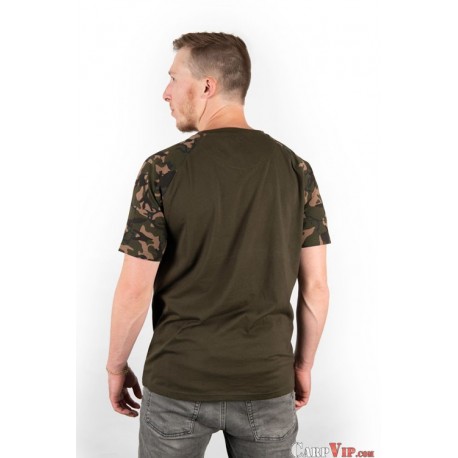 Fox® Raglan Black/Camo Sleeves T Shirt