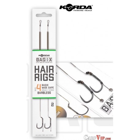 Basix Hair Rigs Wide Gape/Barbless