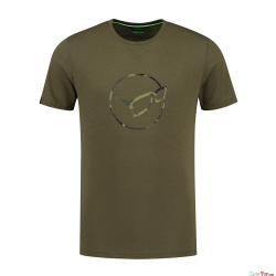 Le Distressed Logo Tee Olive