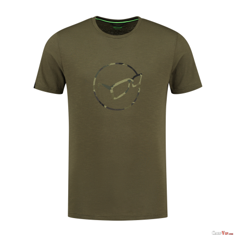 Le Distressed Logo Tee Olive