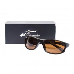 Sunglasses Wraps Gloss Black / Brown lens