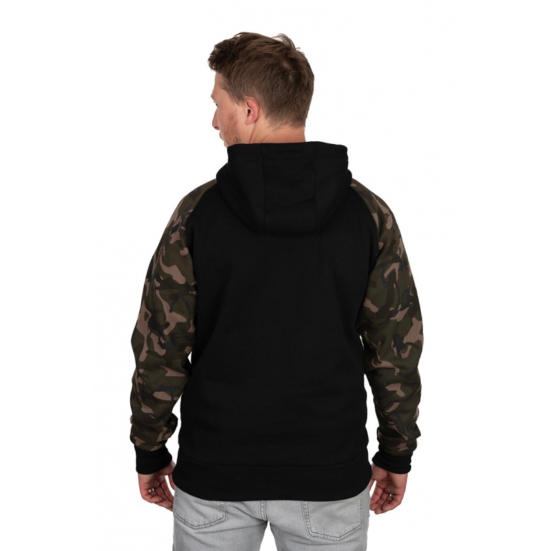 FOX BLACK/CAMO RAGLAN HOODY