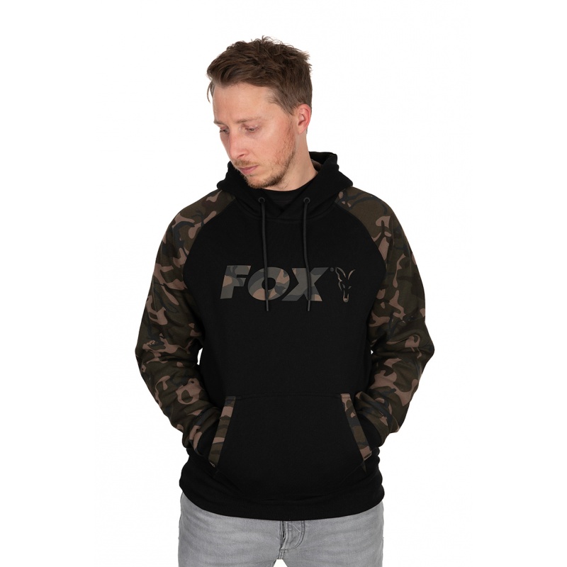 FOX BLACK/CAMO RAGLAN HOODY