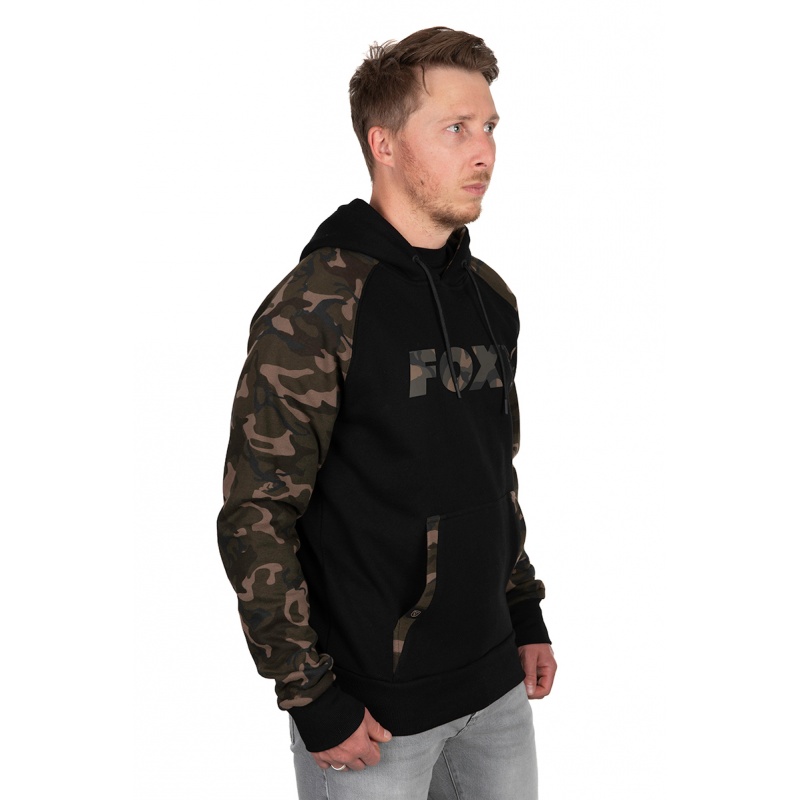 FOX BLACK/CAMO RAGLAN HOODY