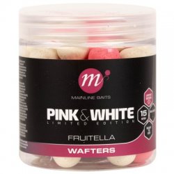 Fluoro Pink & White Wafters Fruitella 15 mm