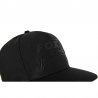 Flat-Peak Snapback Hat Black/Camo