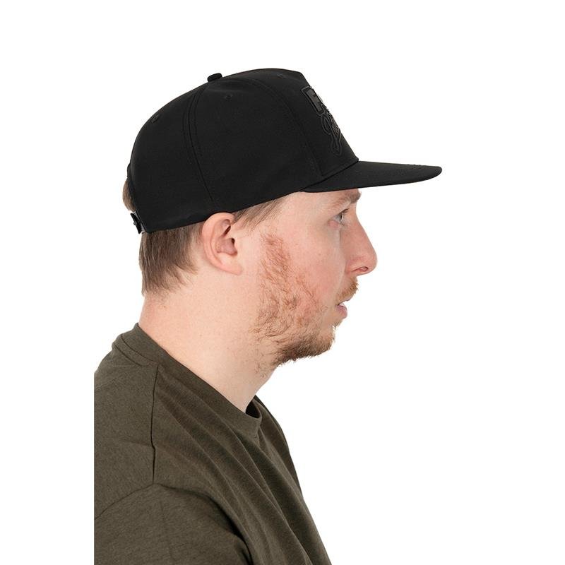 Flat-Peak Snapback Hat Black/Camo