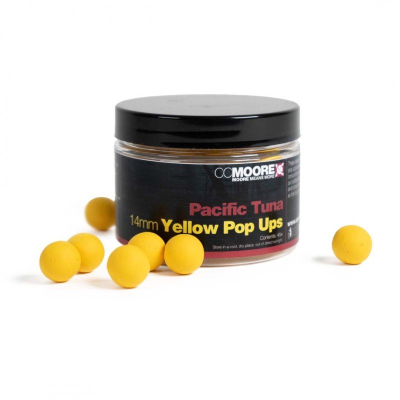 Pacific Tuna Yellow Pop-ups 14 mm (45 pcs)