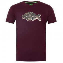 Outline Tee Burgundy