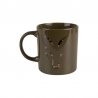 Fox Green and Camo Head Ceramic Mug