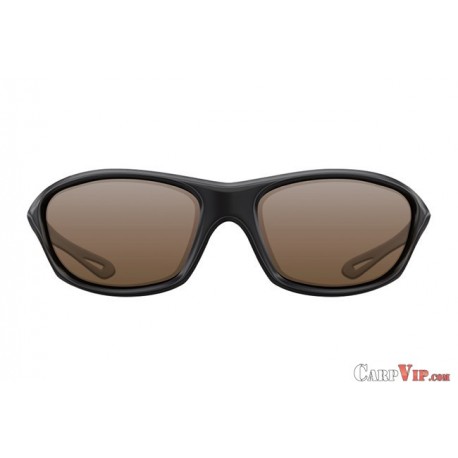 Sunglasses Wraps Gloss Black / Brown Lens